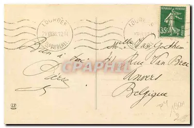 As Altas-Pirineus — Pico do Gatizo e Passo do Soulor — editor Lohouès, Toulouse, n° 1067 — Verso