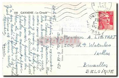 Gavarnie - O Circo — Edição Foto Quinault, n°230 — Verso
