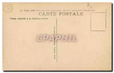 Bordeaux — A Igreja de São Seurino — Bloc Frères, Bordeaux, n° 103 — Verso