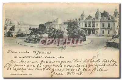 Monte-Carlo - Casino e Jardins — Edição Giletta, fot. Nice, n° 533