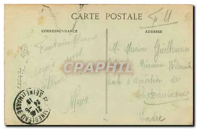 Palácio de FONTAINEBLEAU — Vista Geral — Edição da Edição Breton — Verso