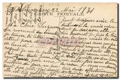 Montmorency — Um canto do Parque do Hotel de Ville — E. M. — n° 609 — Verso