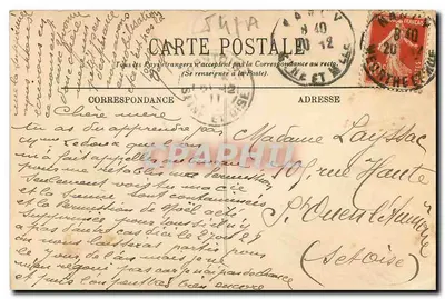 NANCY — Fonte de Netuno — LL. — N°20 — Verso