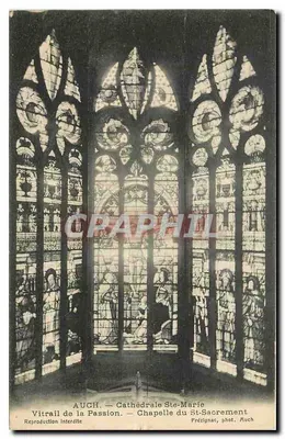 Auch — Catedral de Santa Maria, Vitral da Paixão — Capela do Santo Sacramento, fot. Frézignac