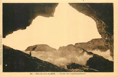 Belle-Île-en-Mer — Gruta da Apothicaurerie — Coleção Petitjean