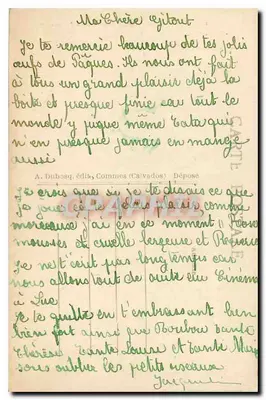 Longues (Calvados) — Jovem Dama de Fontensilles — A+D 742 — Verso
