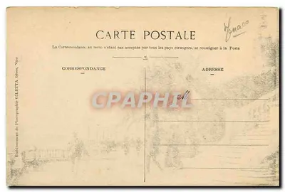 Monte-Carlo — Les Terrasses — Coleção Artística, n°853, Edição Giletta, Nice — Verso