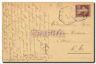 Le Verdelet — Vista costeira — Coleção A. Waron, St-Brieuc — Verso