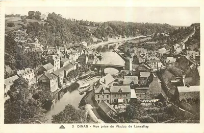 Dinan - Vista tirada do Viaduto de Lanvallay — n° de série 3