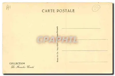 Pittoreska Franche-Comté — Szlak w lesie — Braun & Cie, Imp. Edit. La Franche-Comté — Rewers