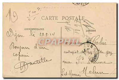 Dijon — Hotel de Ville, dawniej Pałac Duków Burgundii — L. V., wyd. — Rewers