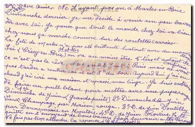 Crécy-en-Brie — Pointe de l'Île Barassé — Grivot, uitgever, Crécy — Achterkant