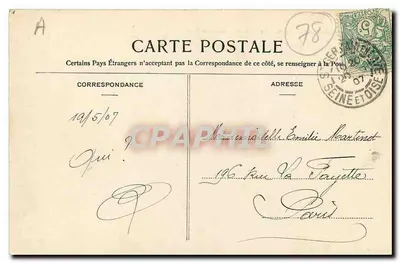 Saint-Germain-en-Laye - O Castelo - Grade do Parterre — Affichère, n°4 — Verso