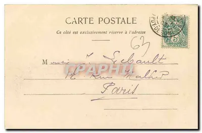Le Puy de Dôme — widok z drogi — Lib. Bougé Béal, 24 rue de l’Ecu, Clermont-Ferrand — Rewers