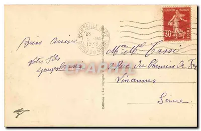 Marseille — O Velho Portos e o Ponte Transbordadora — Éditions & La Cigogne — Verso