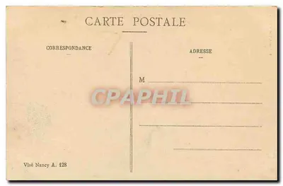 Castelo de Gerbéviller — Fachada sobre o Parque — Editor E. Mamet, Rambervillers — Verso