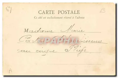 Biarritz — Passerelle et Rocher de la Vierge — B. J. C., Paris — Verso