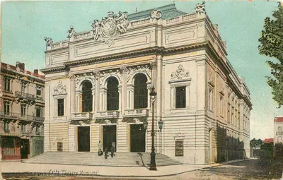 Teatro Municipal de Cette — vista da fachada — editor Aqua Photo, Paris, n° 2152