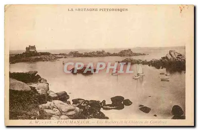 Ploumanach — Os Rochos e o Castelo de Costañères — A.W. - 148