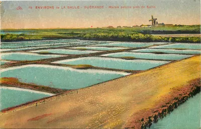 Arredores de La Baule - Guérande — Marais salants perto de Saille — Éditeur :