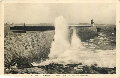 Port-Maria, Quiberon — Um dia de Tempestade — Loir, n° 792 bis