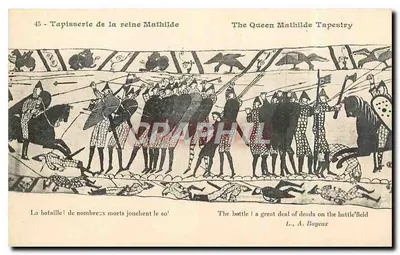 Tapete da rainha Mathilde — cena de batalha — L. A. Bugeux, n°45