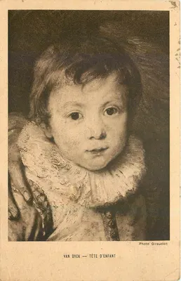 Van Dyck — Testa di bambino — Foto Giraudon