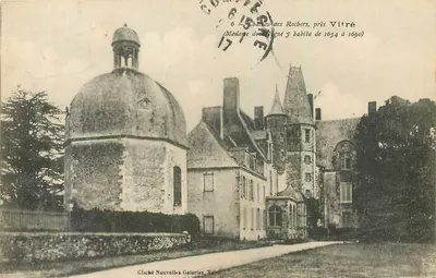 Castelo de Rochers, perto de Vitré — Madame de Vigné y habita de 1654 à 1690 — Cliché Nouvelles Galeries, Vitré