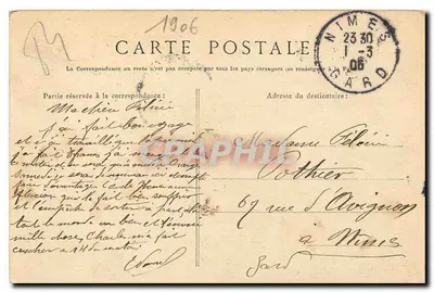 Avignon — Zamek — Wydawnictwo J. Brun i Cie Carpentras, nr 23 — Rewers
