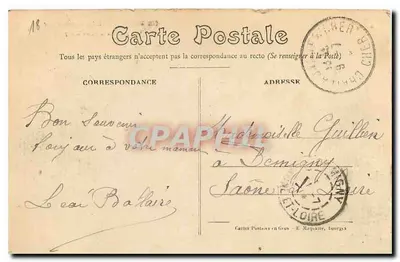 Bourges — Pałac Jacques-Cœur — Widok z Place Berry — Rewers