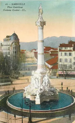 Marselha - Praça Castellane - Fontaine Cantini - EL.