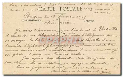 Marselha - Praça Castellane - Fontaine Cantini - EL. — Verso