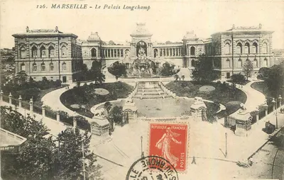 Marseille - O Palácio Longchamp — editor desconhecido, n° 126