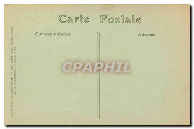 Palácio de Versalhes — Lado do Parque — Park side — editor Antigo Ed. Nucingen e Cie, Paris — Verso