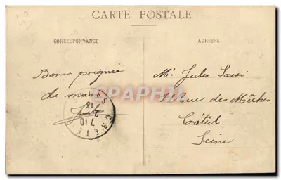 Angers — Ogólny widok mostu Basse-Chaîne i zamku — L. V., fot. — Rewers