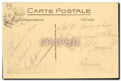 Dieppe — A Praia — Editor LL. n°67 — Verso