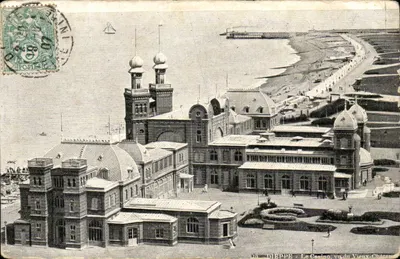 Dieppe - O Casino, visto do Velho Castelo