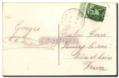 Gand — O Canhão Grande « Dulle Griet » — Émile Dumont, editor, Liège — Verso