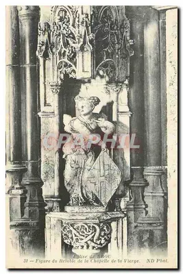 Igreja de Brou — Figura do Retábulo da Virgem — ND Phot.