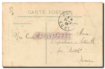Las sosnowy w Kichompré-Gérardmer — Wysokie Vosgi — druk. Ad. Wotek, Saint-Dié (Zarejestrowane) N° 1927 — Rewers