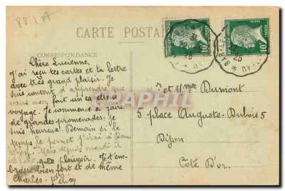 A Vale dos Lagos de Retournemer e Longemer — Gérardmer — Maison des Magasins Réunis, Neufchâteau — Verso