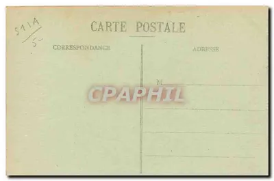 Reims — Rue Thiers em direção ao Hôtel de Ville após bombardeios 1914-18 — Coleção G. Dubois, Reims — Verso