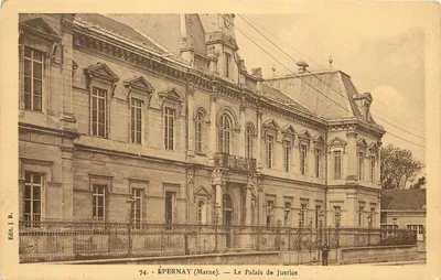 ÉPERNAY (Marne) — O Palácio de Justiça — Édit. J. B.