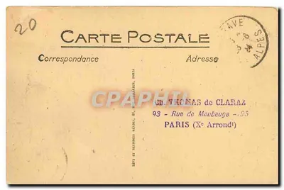 Most Auris nad Romanche — Trasa do Grave w Bourg d'Oisans — wydawca nie widoczny, nr 4 — Rewers
