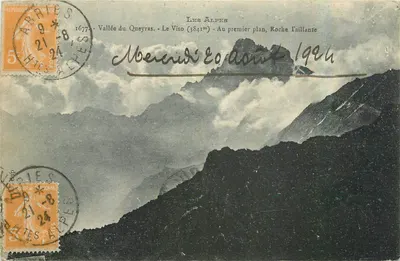 अल्प्स — क्वेरास की घाटी — विसो (3841 मीटर) — पहले तल पर, रोच टेलांट