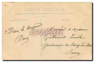 Floresta de Fontainebeau — Os Mausoléus de Apremont — Editor: n° 399 — Verso