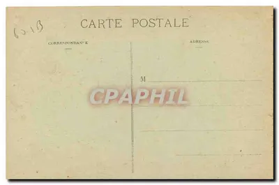 Senlis incendiado pelos Alemães — Faubourg St-Martin — L’M. Paris, M. D. Bordeaux — Verso