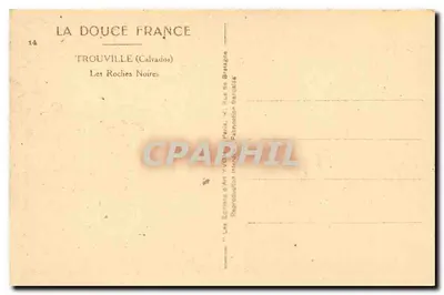 Trouville (Calvados) — As Rochas Negras — Yvon — Verso