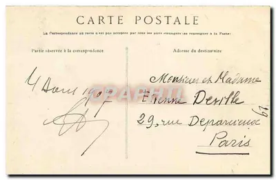 Palazzo di Fontainebleau — La Grille d'Honneur e la Cour des Adieux — Collezione Artistica L. M. — Verso