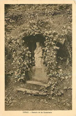 Dinan - Mahoir de la Conninais — estátua da Virgem de Argentael